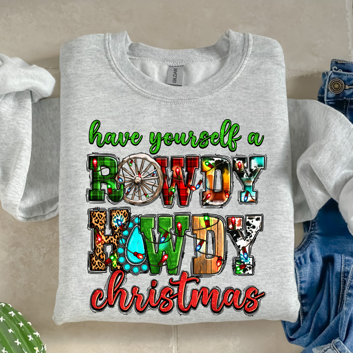 Have Yourself a Rowdy Howdy Christmas-38512-DTF transfer