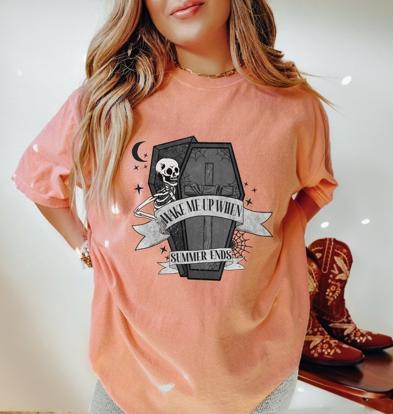 Wake me up when summer end coffin 37634 DTF transfer
