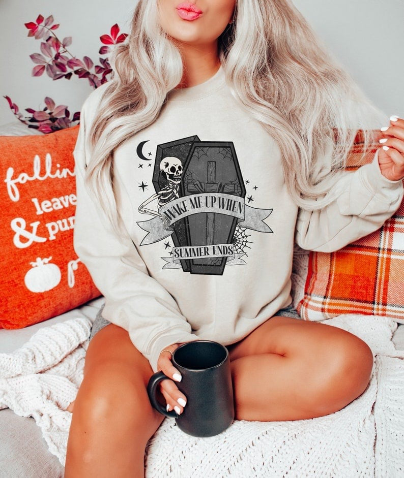 Wake me up when summer end coffin 37634 DTF transfer