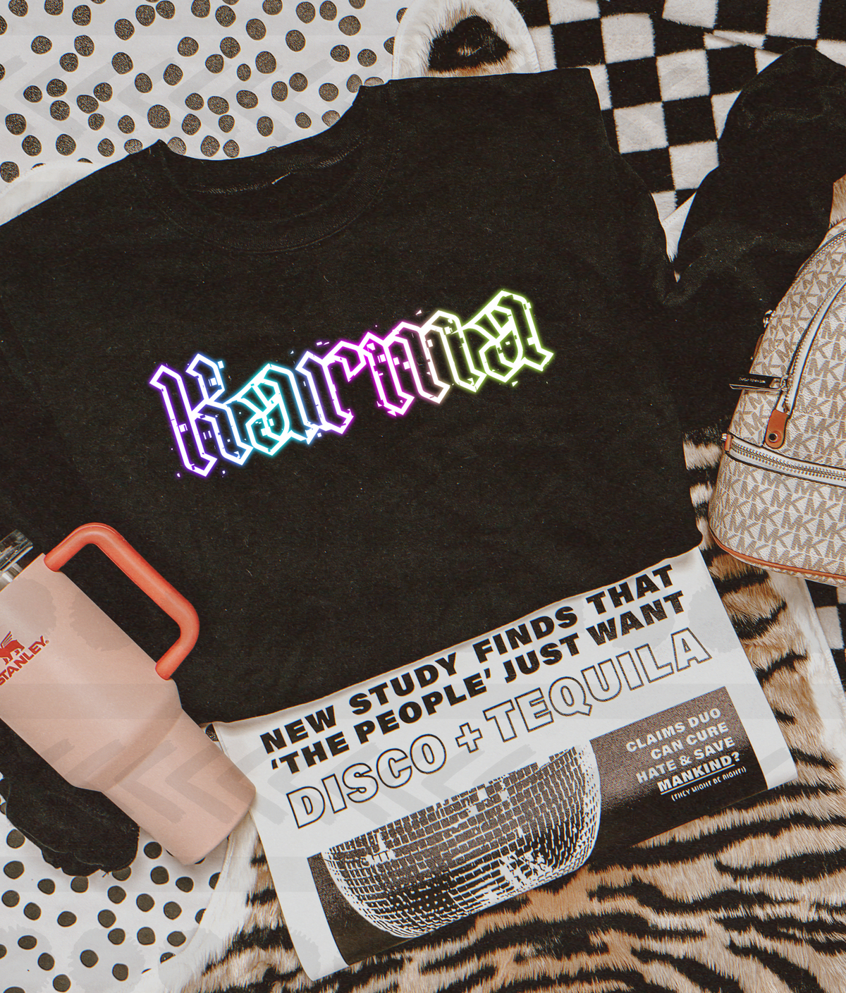 Karma (colorful neon) 13802 DTF transfer