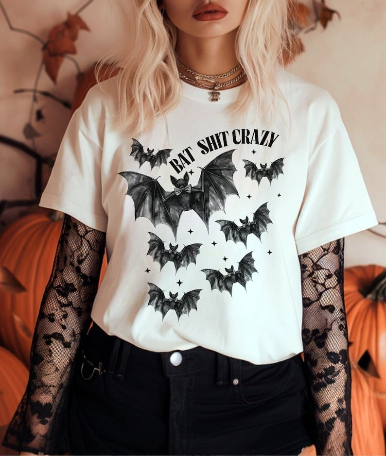 Bat shit crazy bats 37624 DTF transfer