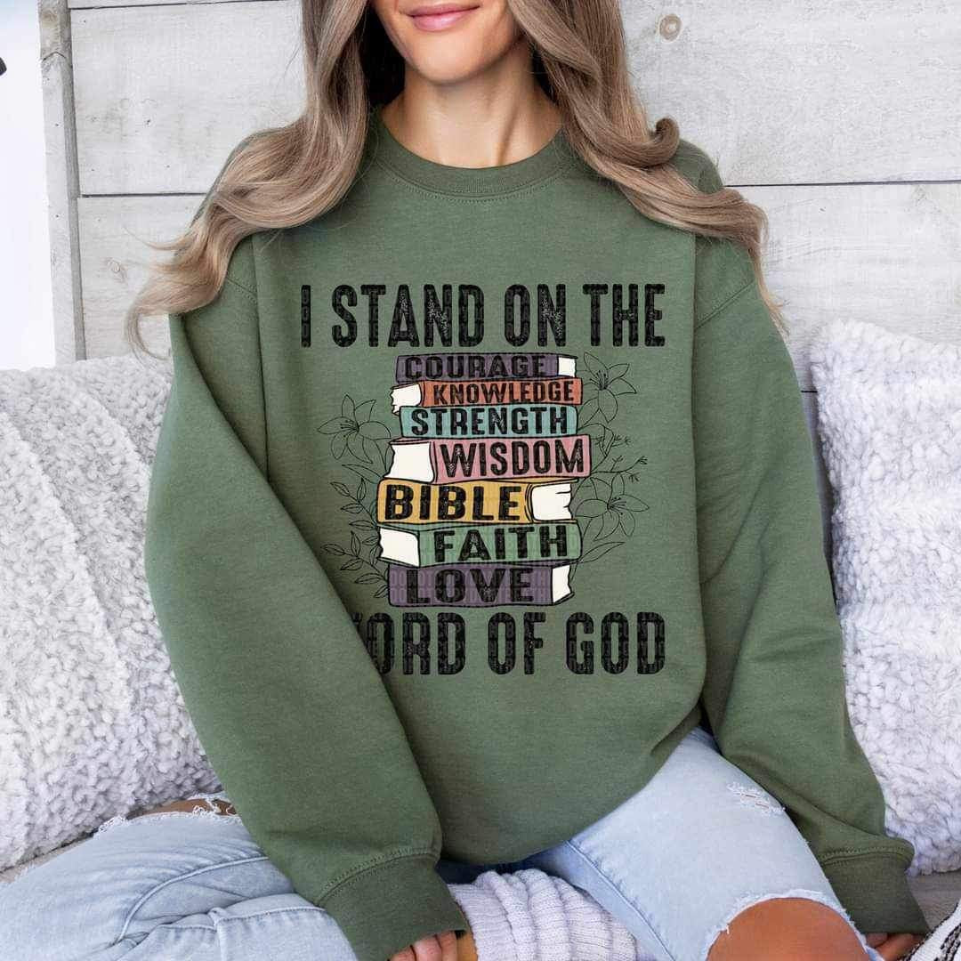 I stand on the word of god books 19204 DTF TRANSFER