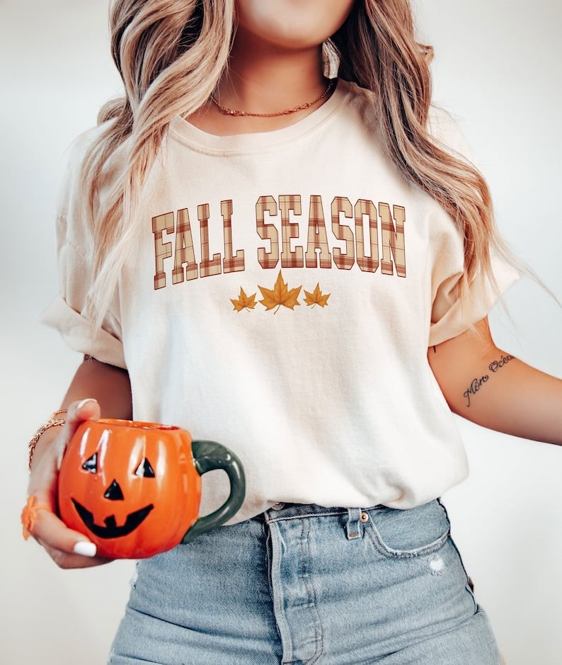 Fall season plaid filled 37575 DTF transfer