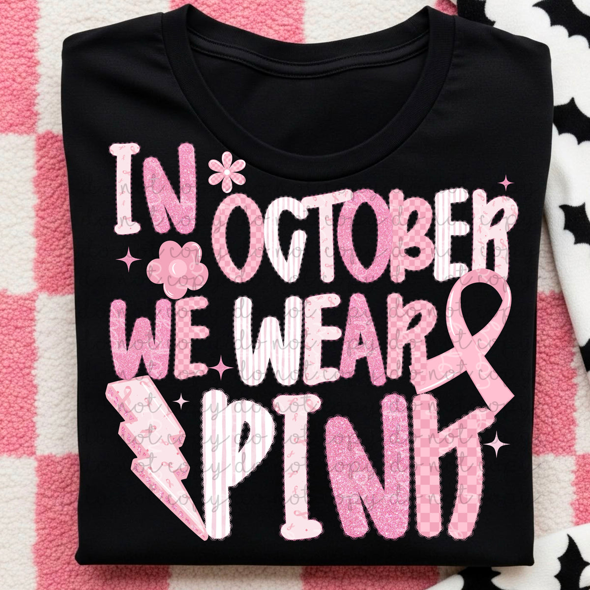 In October we wear pink (MMD) DTF transfer