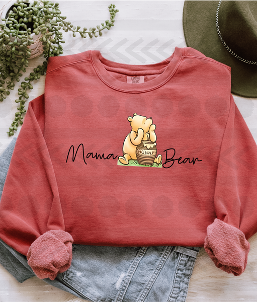 Vintage Pooh Mama Bear 13850 DTF transfer