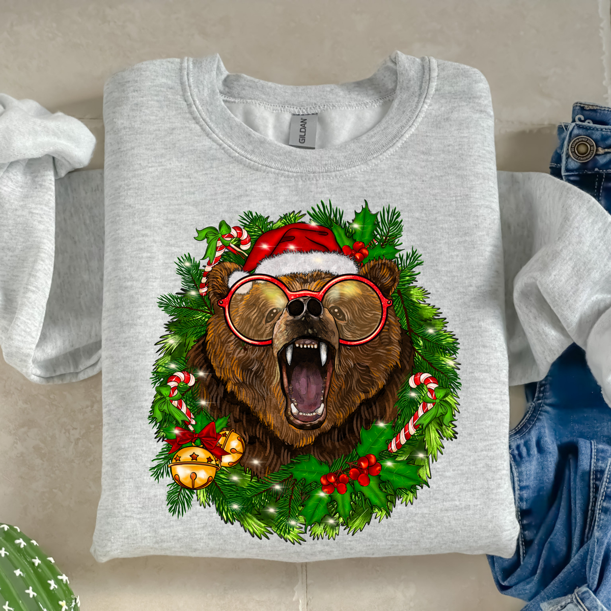 Bear Christmas-38520-DTF transfer