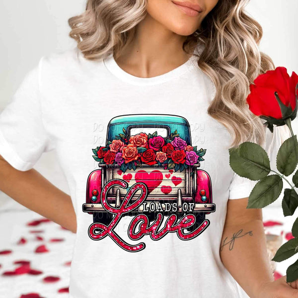 Loads of love truck 19234 DTF TRANSFER