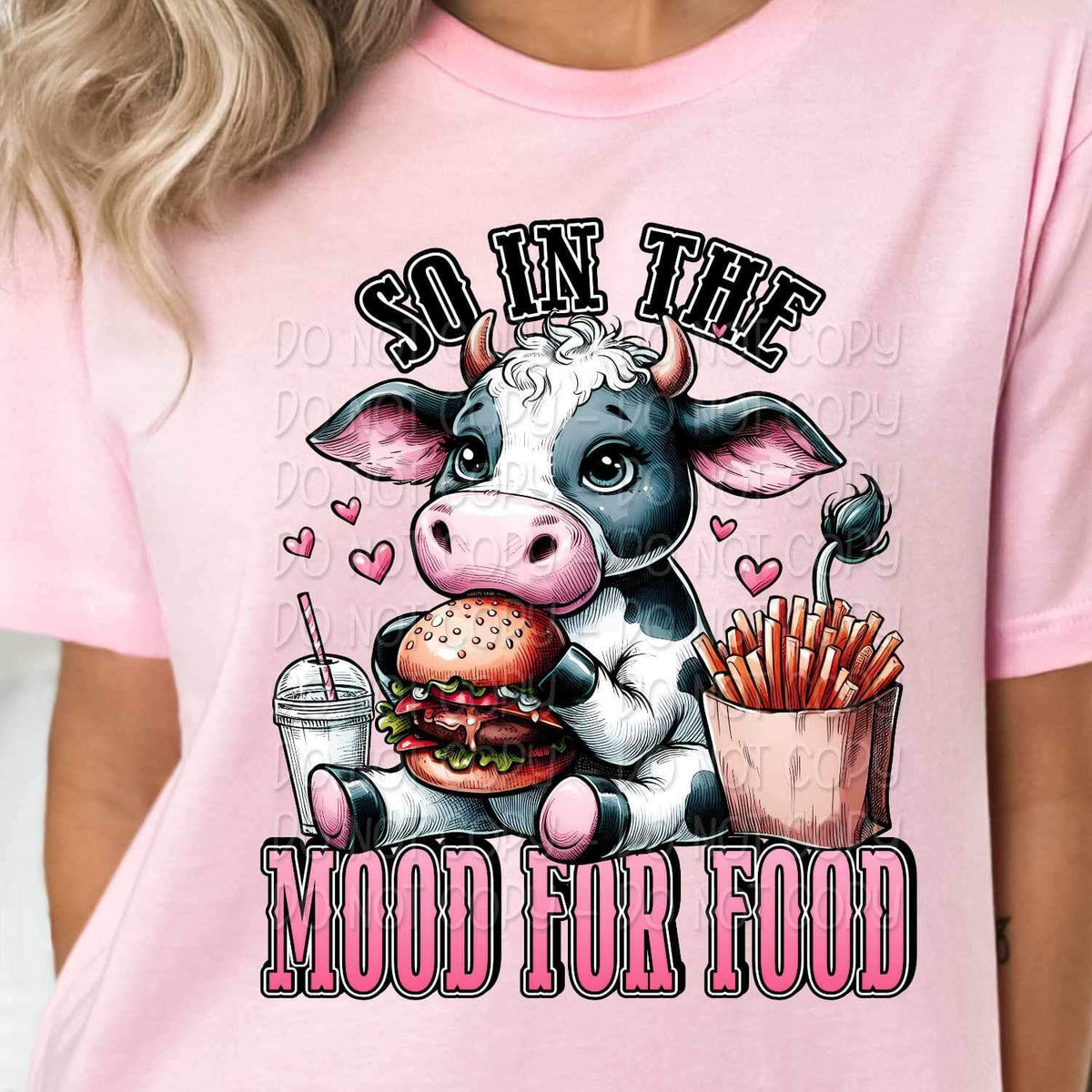 So in the mood for food cow 19233 DTF TRANSFER