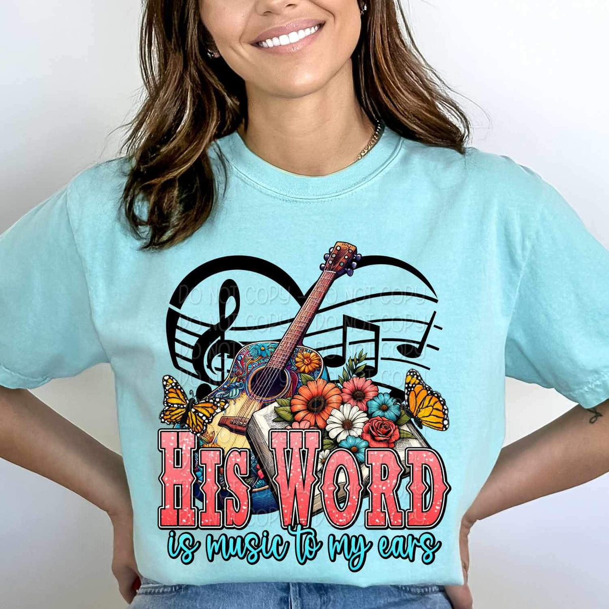 His word is music to my ears 19229 DTF TRANSFER