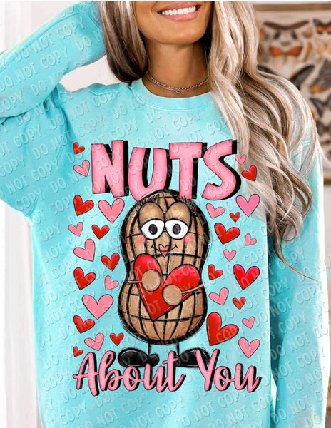 Nuts about you peanut 19245 DTF TRANSFER