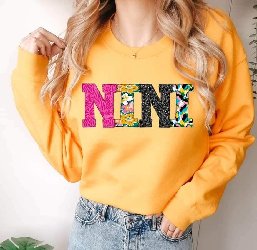 Nini patterned print 19304 DTF TRANSFER