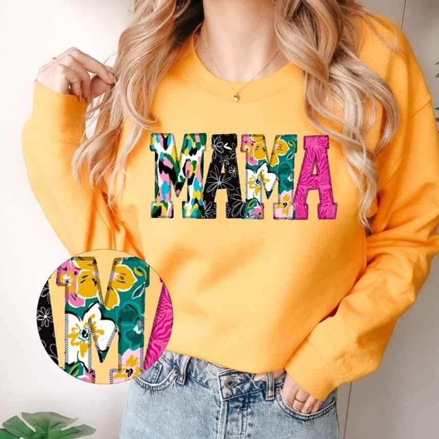 Mama patterned print 19294 DTF TRANSFER