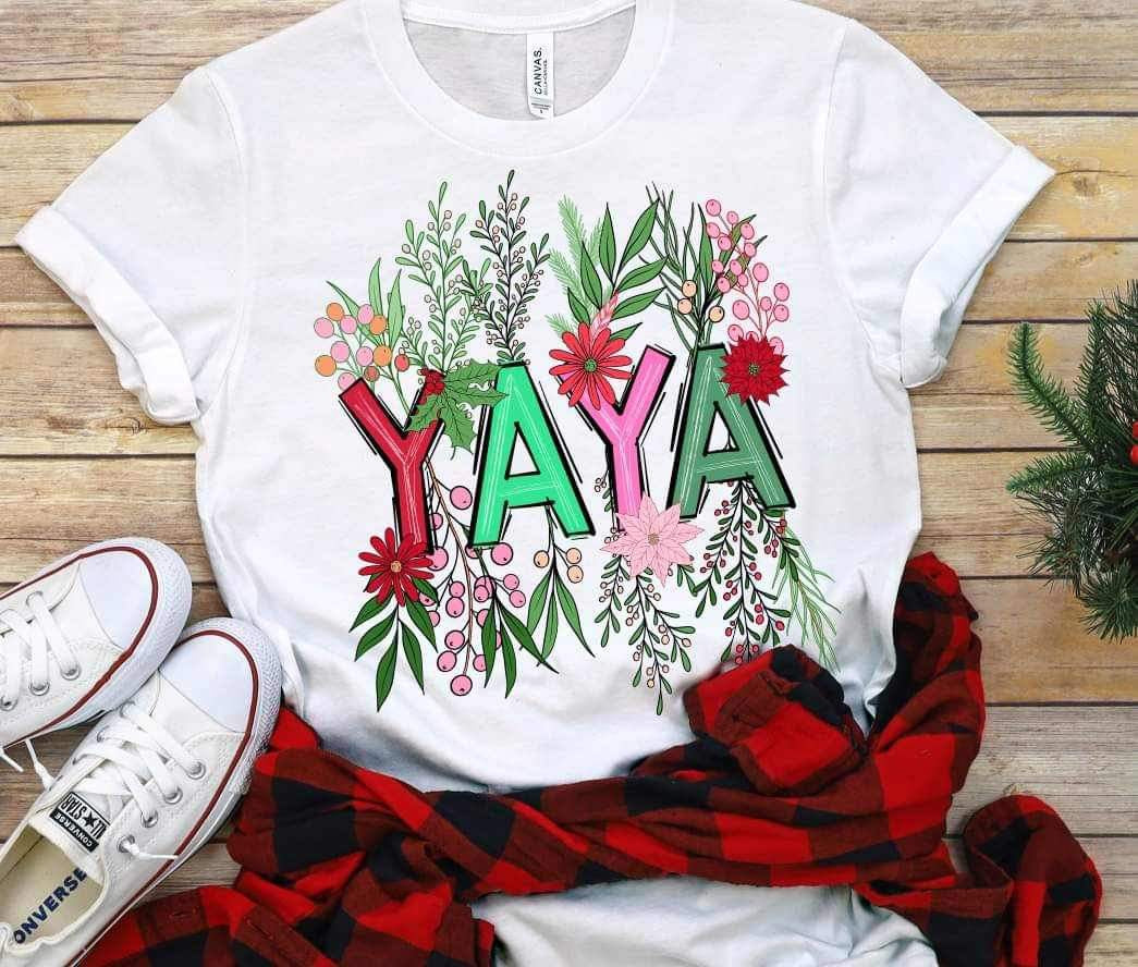 Yaya floral border 19267 DTF TRANSFER