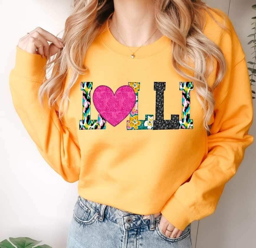 Lolli patterned print 19288 DTF TRANSFER