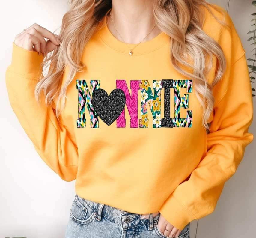 Nonnie patterned print 19285 DTF TRANSFER