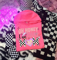 Oh honey i am that mom pink and checkered 27595 DTF transfer