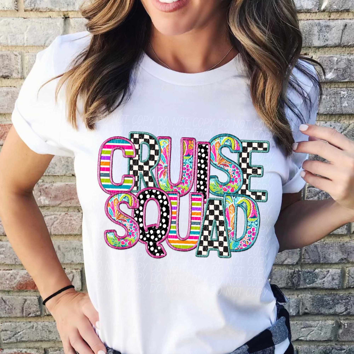 Cruise squad colorful patterns (CITY) 37840 DTF transfer