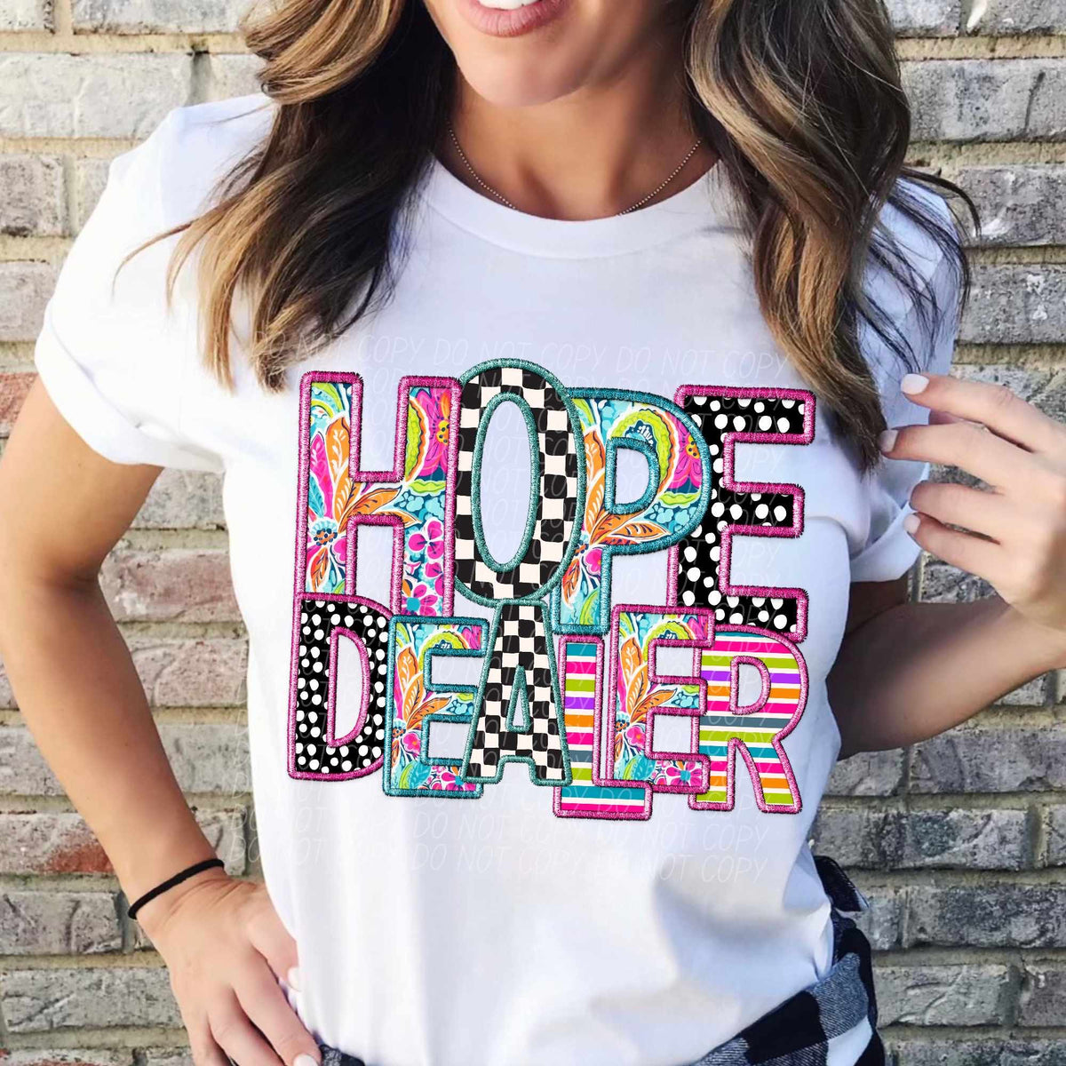 Hope schedule colorful patterns (CITY) 37849 DTF transfer