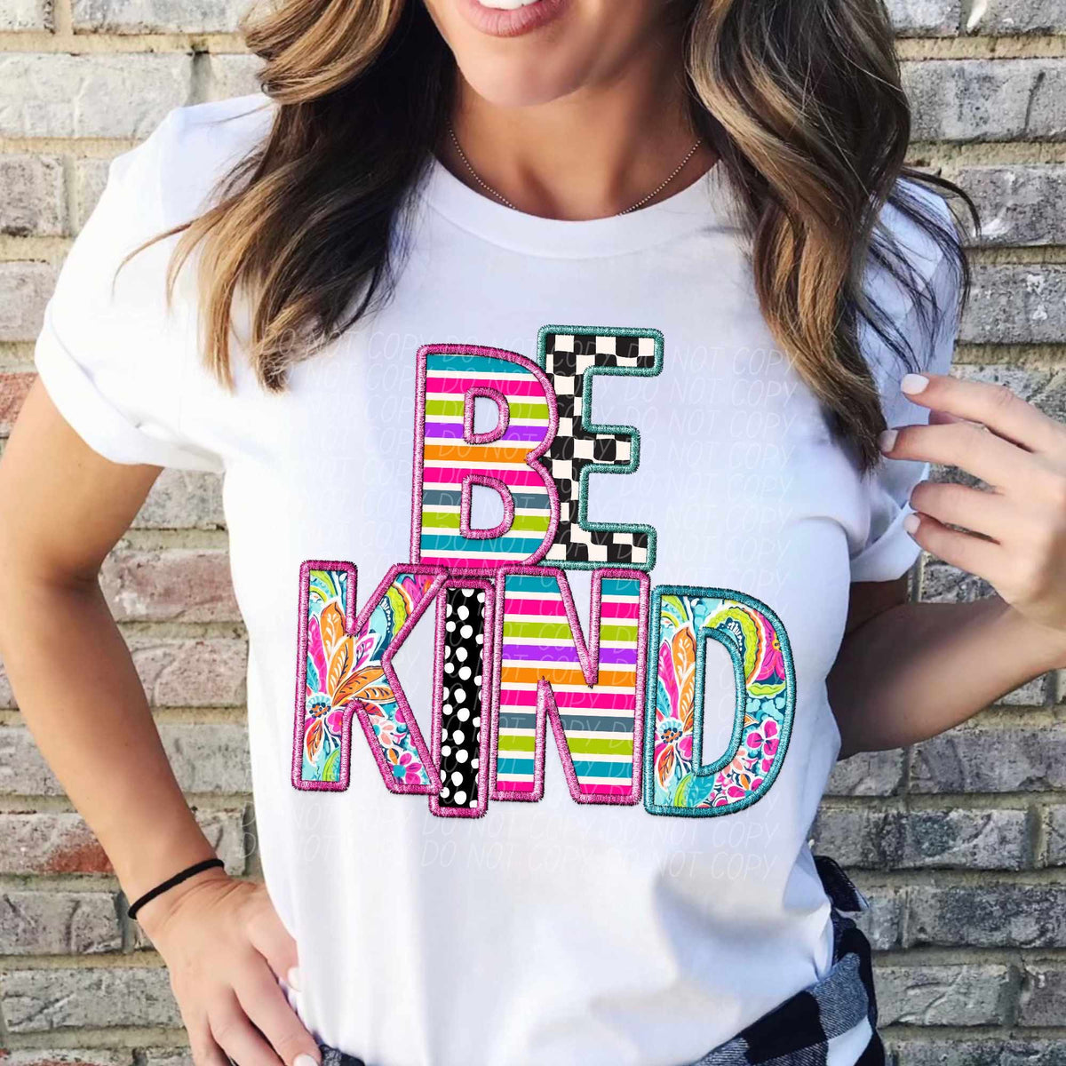 Be kind colorful patterns (CITY) 37842 DTF transfer