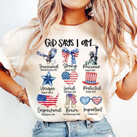 God says i am independence day 27620 DTF transfer