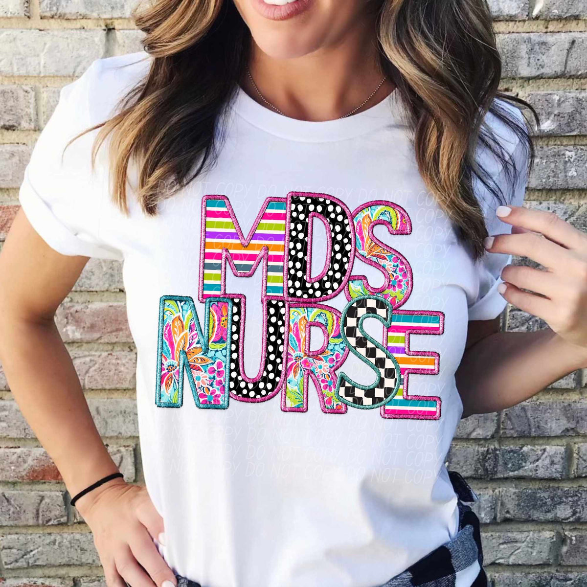 MDS Nurse colorful patterns (CITY) 37797 DTF transfer