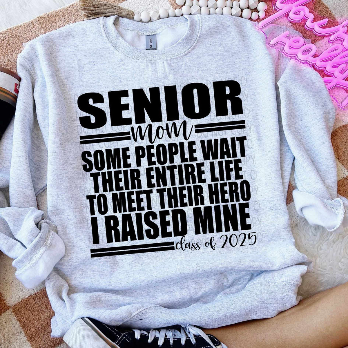 Senior mom some people wait their entire life to meet their hero  (SW) 60309 DTF transfer