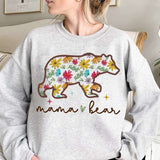 Mama bear floral bear 27602 DTF transfer