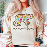 Mama bear floral bear 27602 DTF transfer