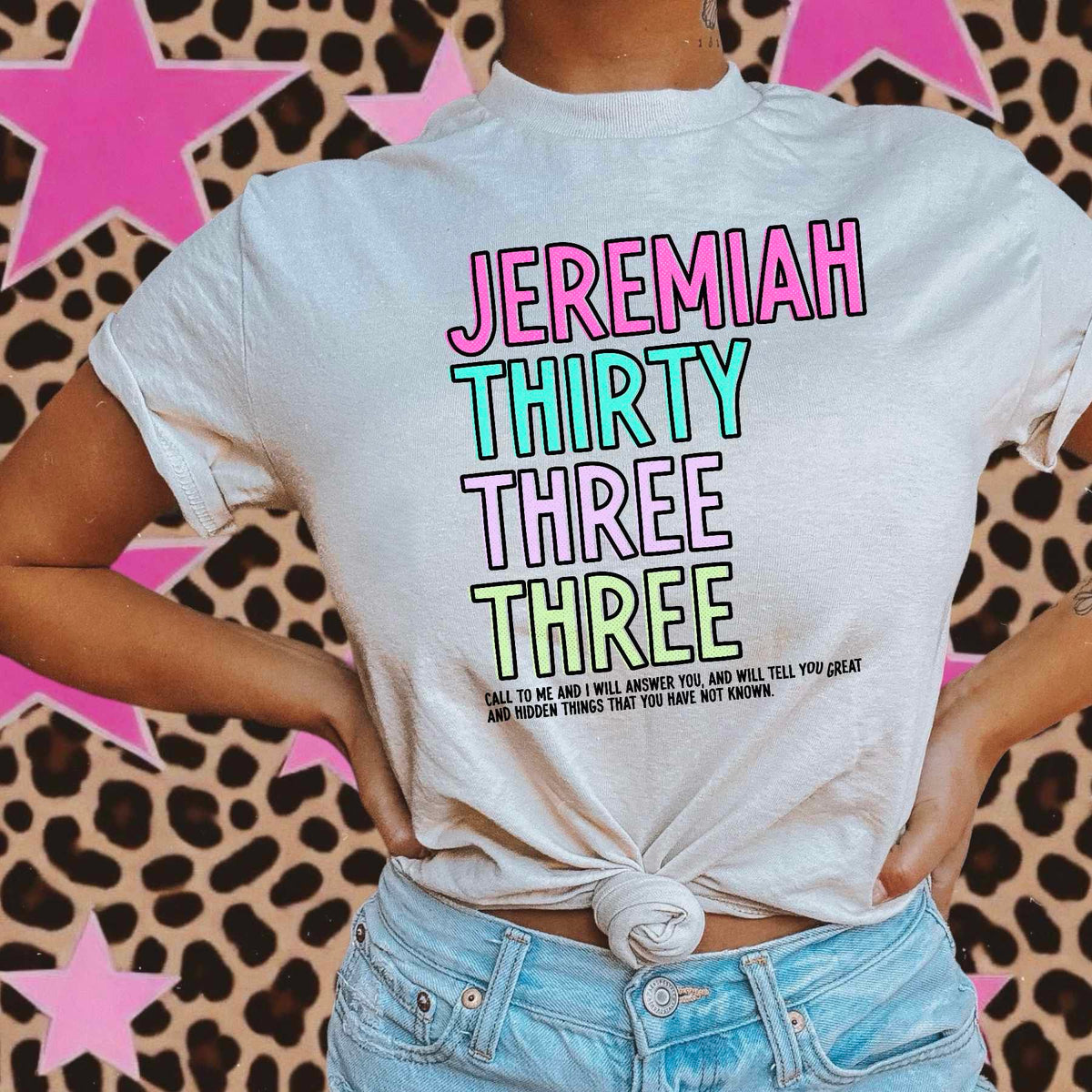 Jeremiah thirty three three pastel (SAL) 37881 DTF transfer
