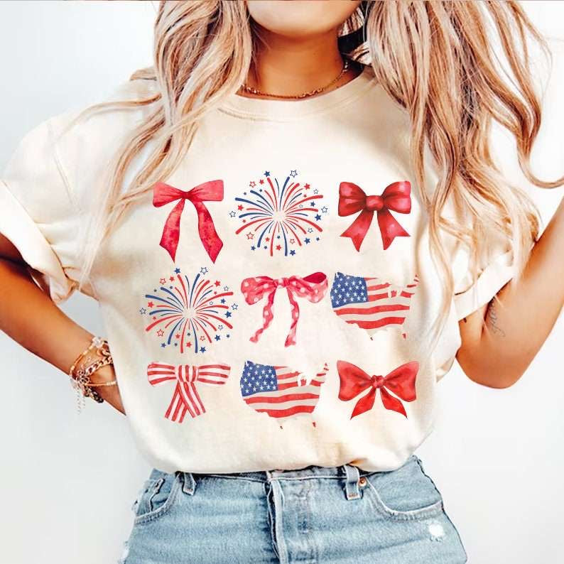 Coquette independence day collage 27619 DTF transfer