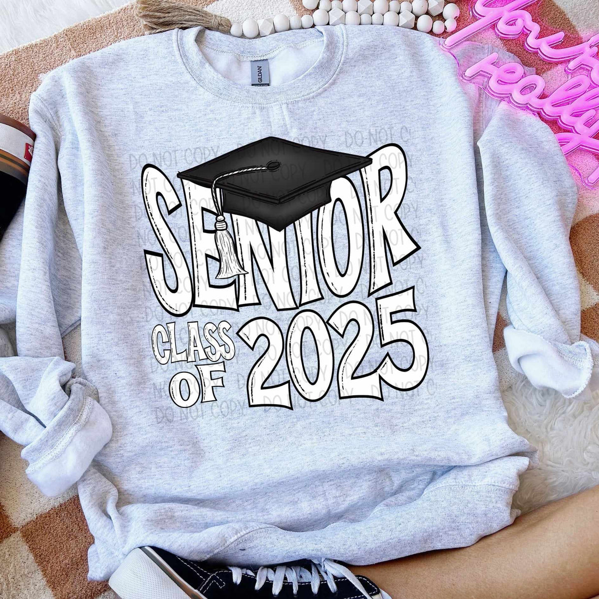 Senior class of 2025 white (SW) 60292 DTF transfer