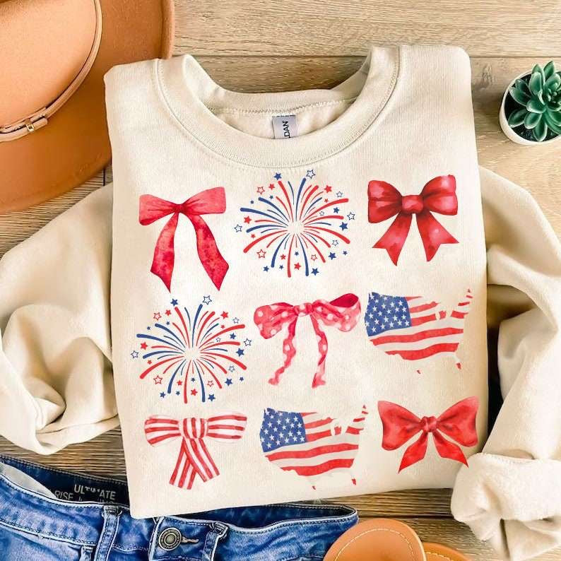 Coquette independence day collage 27619 DTF transfer