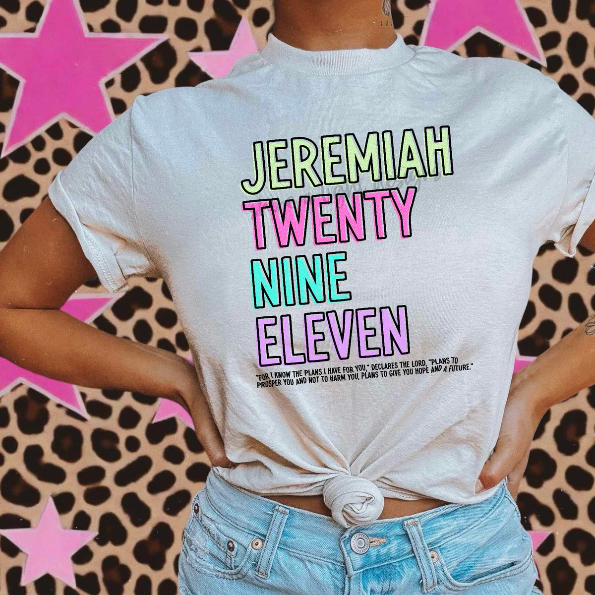 Jeremiah twenty nine eleven pastel (SAL) 37870 DTF transfer