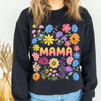 Mama embroidered flowers 27610 DTF transfer