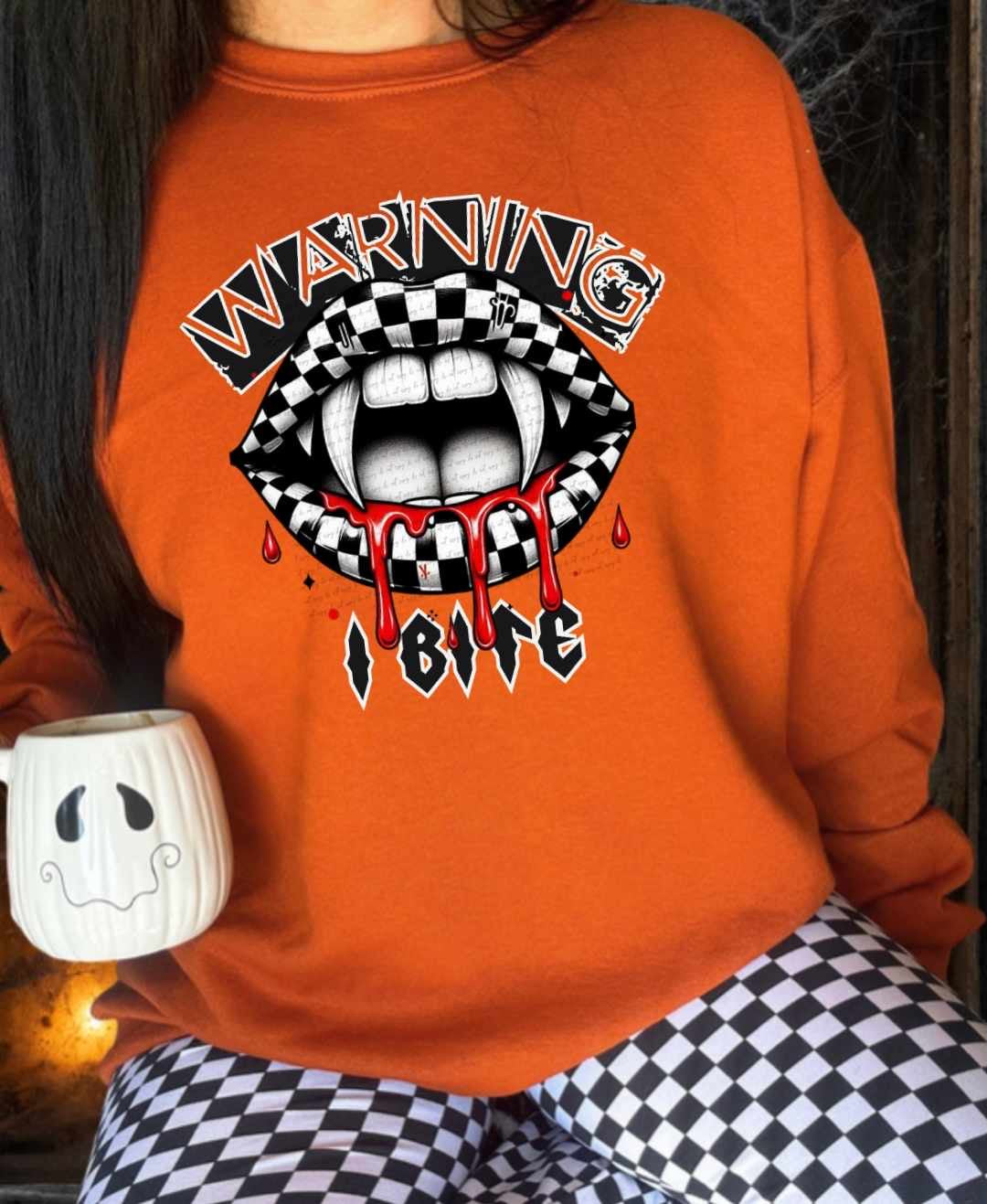 Warning I bite 39149 DTF transfer