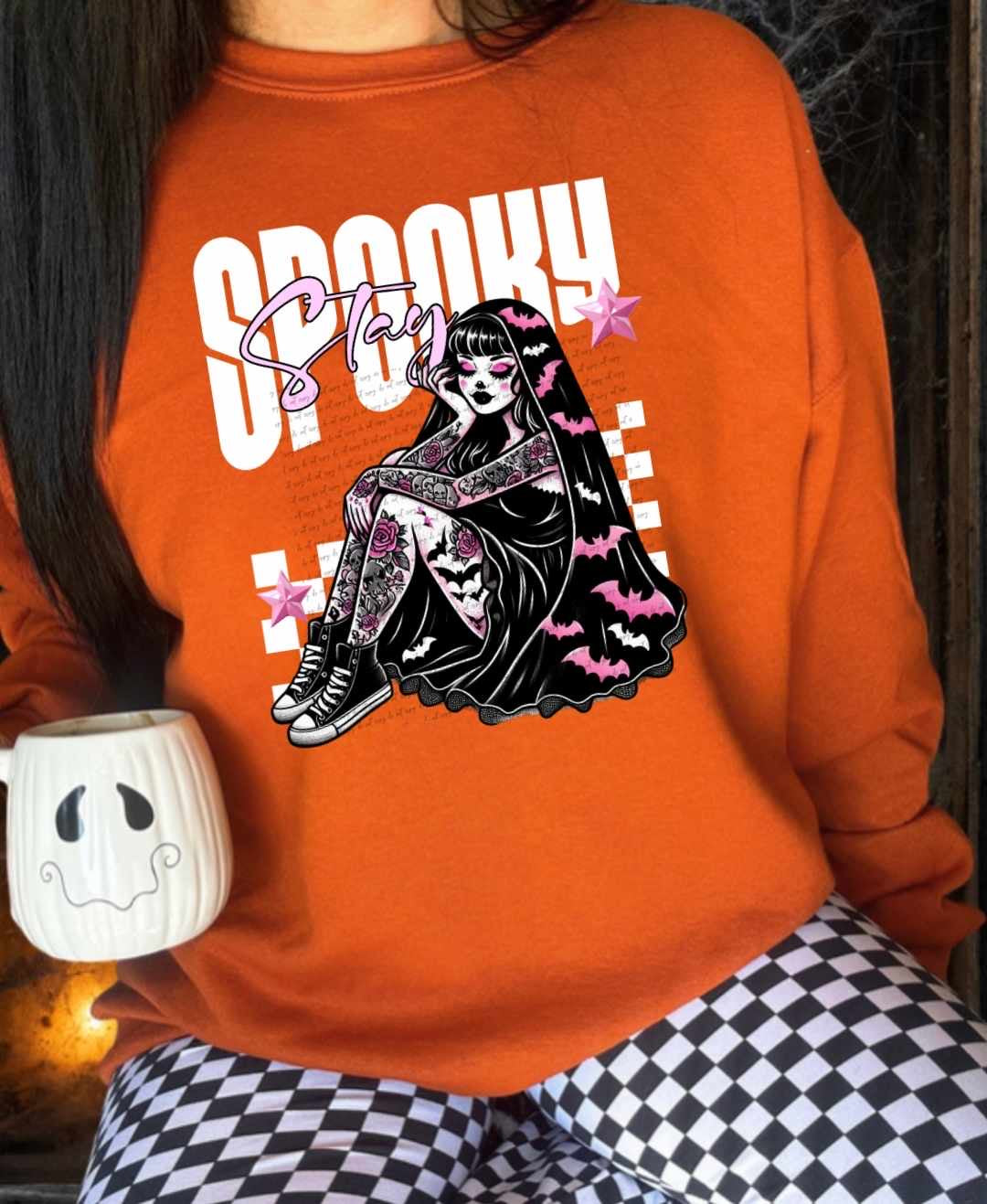 Stay spooky vampire girl 39148 DTF transfer