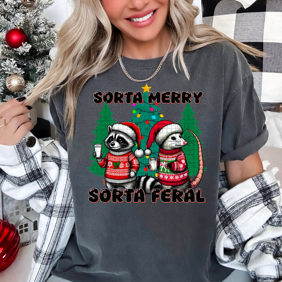 Sorta Merry Sorta Feral (DDD) DTF transfer