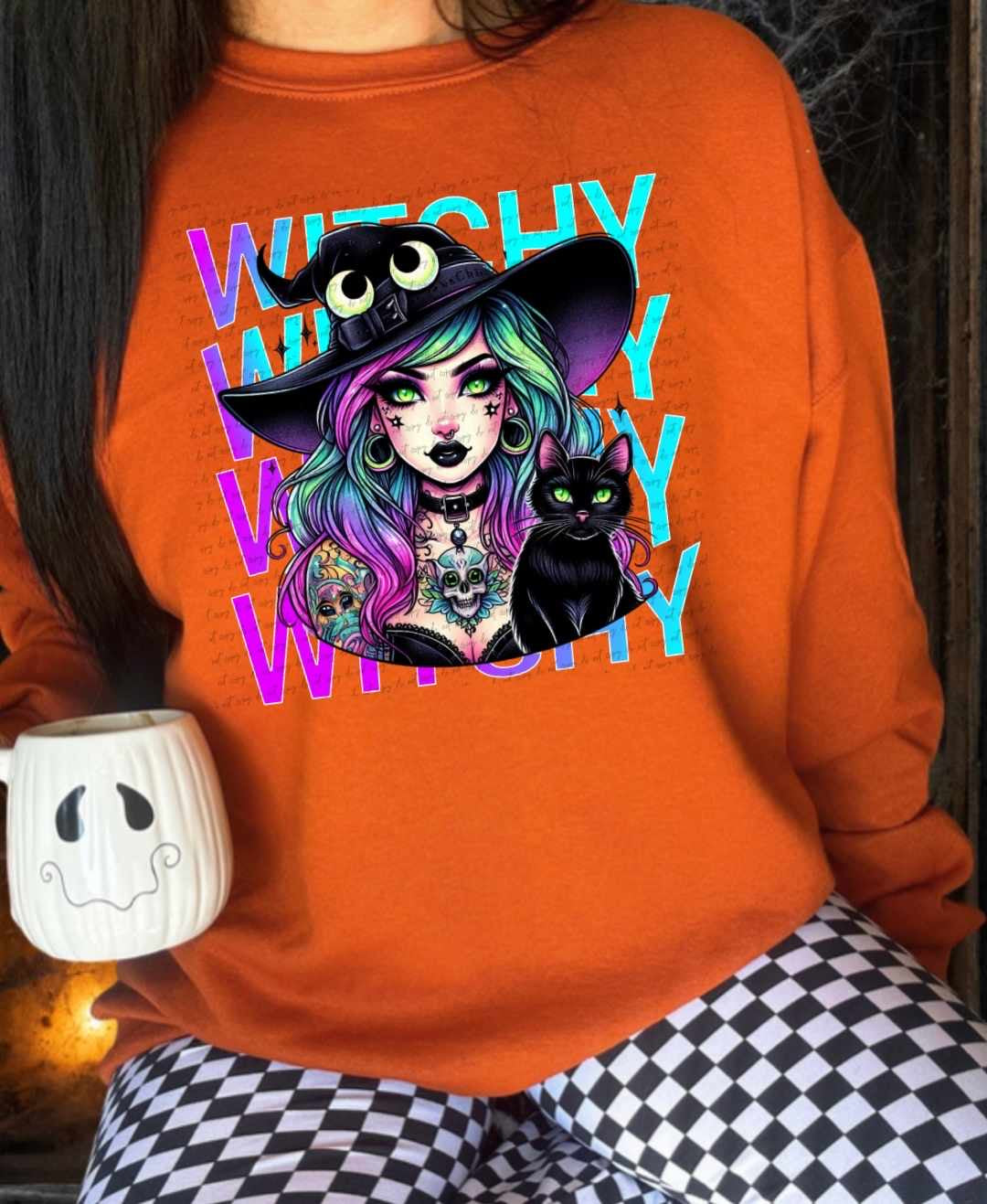 Witchy stacked witch 39147 DTF transfer