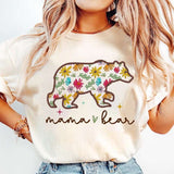 Mama bear floral bear 27602 DTF transfer