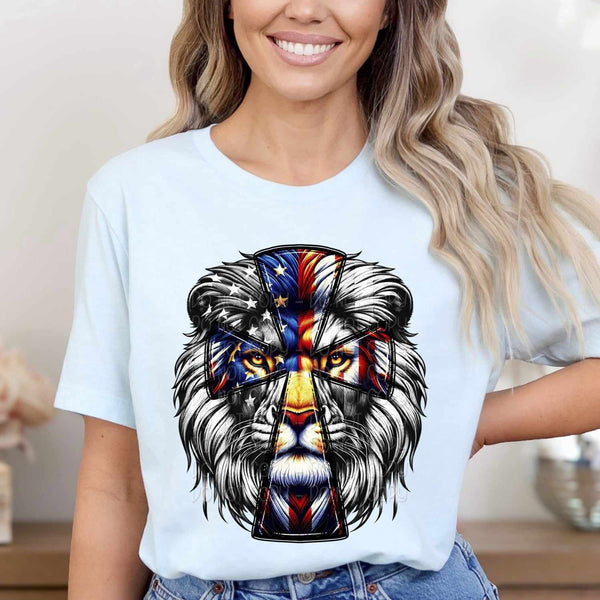 Patriotic lion 27677 DTF transfer