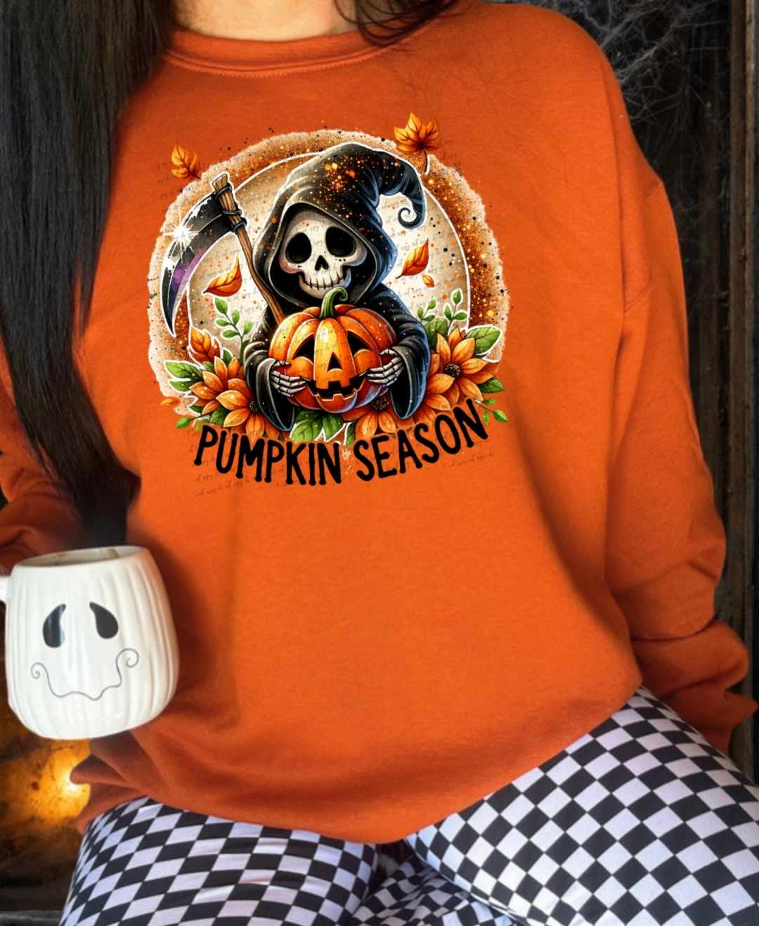 Pumpkin season reaper 39087 DTF transfer