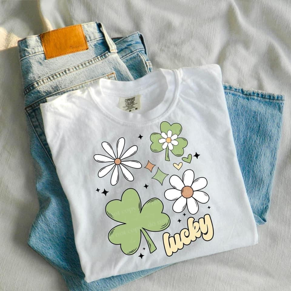 Lucky flowers and clovers CSC DTF TRANSFER