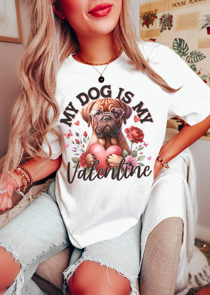 My dog is my valentine shar pei 19344 DTF Transfer