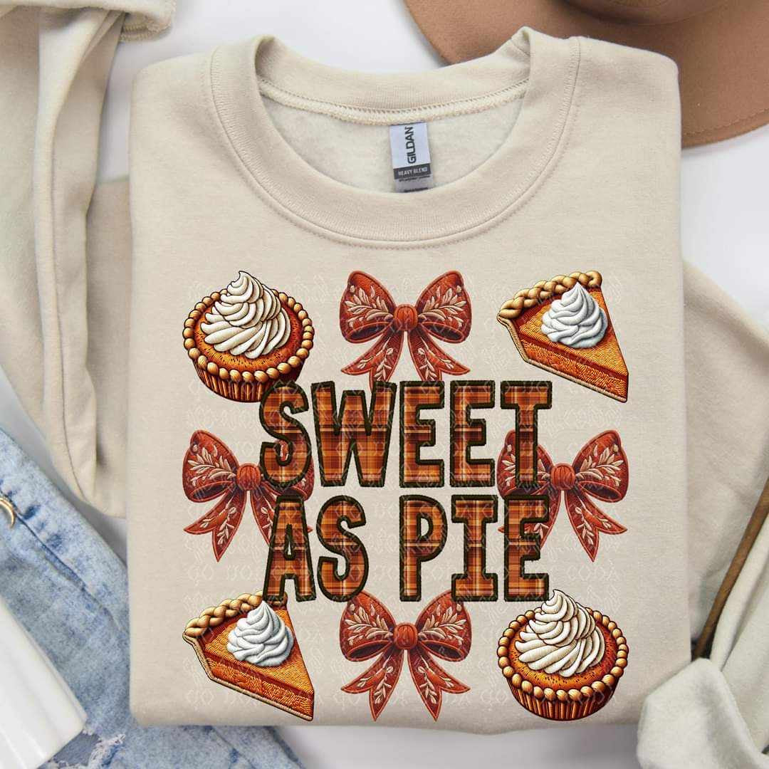 Sweet as pie 60411 DTF transfer