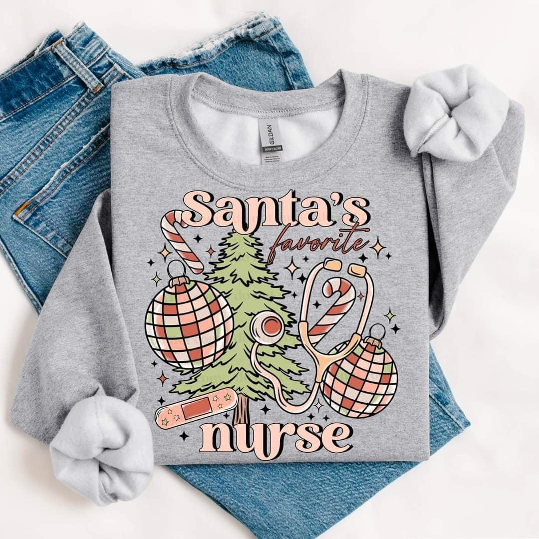 Santa’s favorite nurse (CSC) 60418 DTF transfer