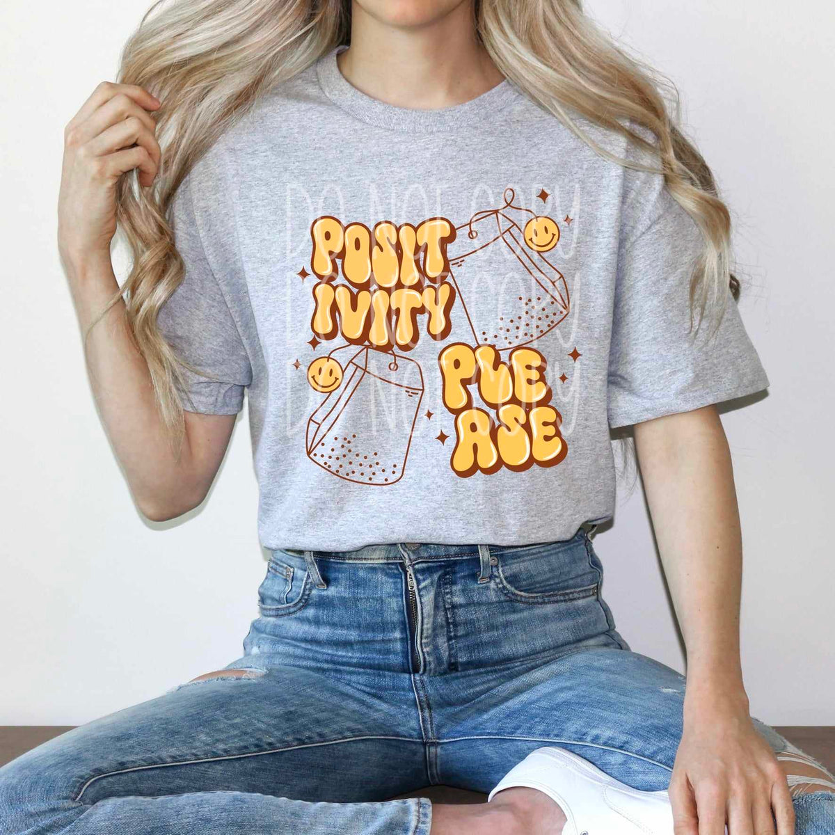 Positivity please tea bags 27691 DTF transfer