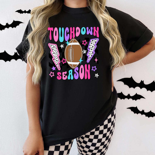Touchdown season colorful letters 39111 DTF transfer