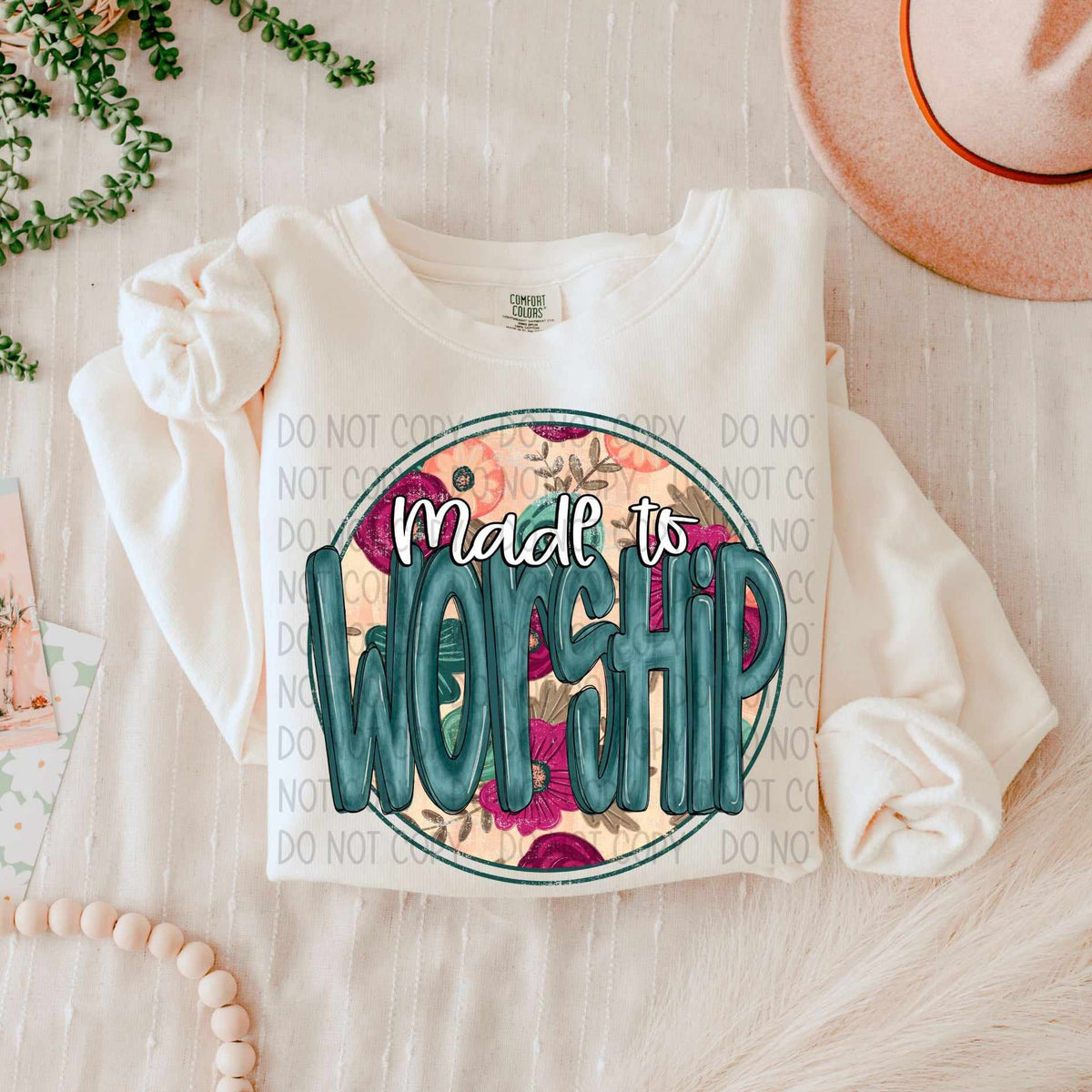 Made to worship circle (SWD) 75654 DTF transfer