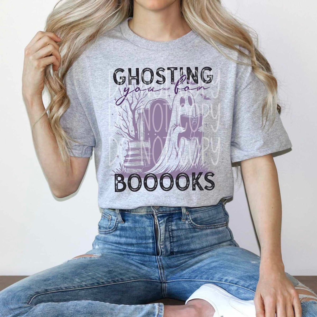 Ghosting you for booooks 27743 DTF transfer