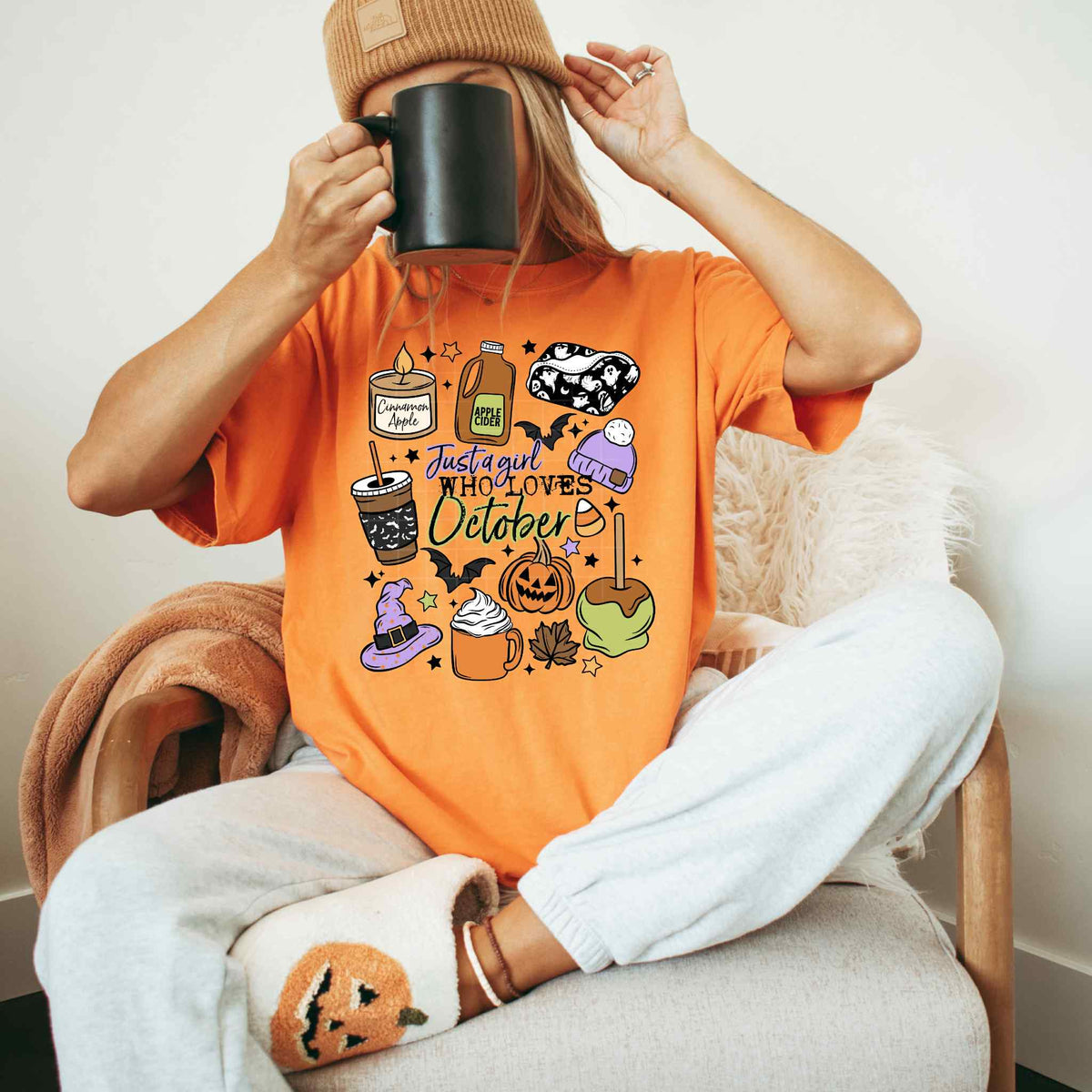 Just A Girl who Loves October CSC DTF transfer